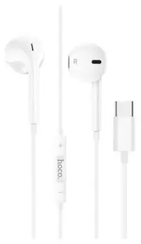 Проводная гарнитура Hoco M101 Crystal joy, белый (6931474782366)