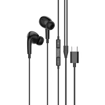 Проводная гарнитура Hoco M101 Pro Crystal, USB Type-C, черный (82397)