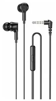 Проводная гарнитура Hoco M102, Jack 3.5 мм., черный (6931474788498)