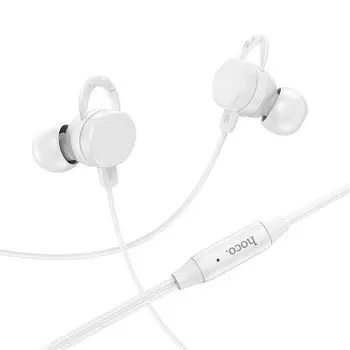 Проводная гарнитура Hoco M103, Jack 3.5mm, белый (6931474788849)