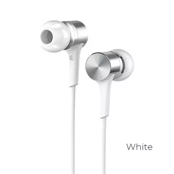 Проводная гарнитура Hoco m54 Pure music, Jack 3.5mm, белый (94333)