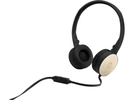 Проводная гарнитура HP H2800, jack 3.5 mm, черный/золотистый (2AP94AA)