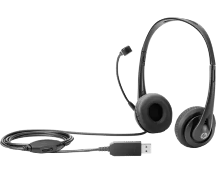Проводная гарнитура HP T1A67AA, USB, черный