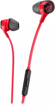 Проводная гарнитура HyperX Cloud Earbuds II , Jack 3.5mm, красный (705L8AA)