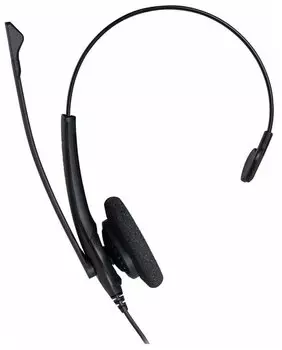 Проводная гарнитура Jabra BIZ 1500 Duo, стерео, QD, 95 см, черный (1519-0154)