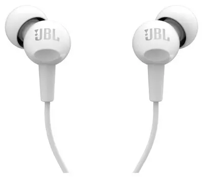 Проводная гарнитура JBL C100SI, Jack 3.5mm, белый (JBLC100SIWHT)