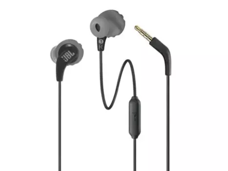 Проводная гарнитура JBL ENDURАNCE RUN2 , Jack 3.5 мм., черный (JBLENDURRUN2BLK)