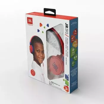 Проводная гарнитура JBL JR310, Jack 3.5mm, красный (JBLJR310RED)