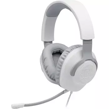 Проводная гарнитура JBL QUANTUM 100, Jack 3.5mm, белый (JBLQUANTUM100WHT)