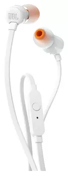 Проводная гарнитура JBL T110, Jack 3.5mm, белый (JBLT110WHT)