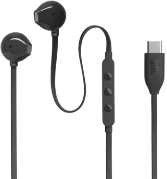Проводная гарнитура JBL Tune 305C, черный (JBLT305CBLK)