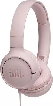 Проводная гарнитура JBL Tune 500, Jack 3.5mm, розовый (JBLT500PINK)