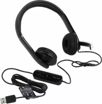 Проводная гарнитура Microsoft LifeChat LX-6000, USB, черный