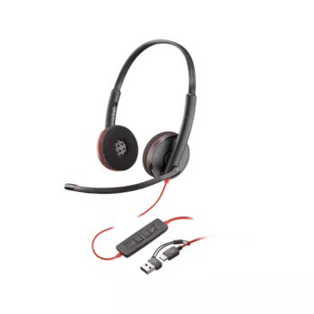 Проводная гарнитура Plantronics BLACKWIRE 3220 , стерео, USB Type-C, чёрный (8X228A6)