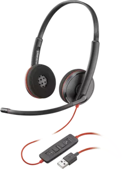 Проводная гарнитура Plantronics BLACKWIRE C3220, USB, черный (209745-22)
