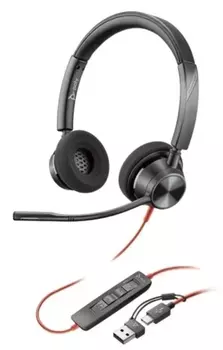 Проводная гарнитура Plantronics BW 3320 , стерео, USB, чёрный (8X220AA)