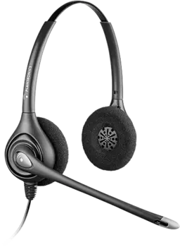 Проводная гарнитура Plantronics HW261N-DC, стерео, 1.8 м, черный (86872-02)