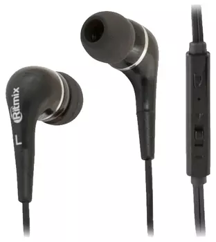 Проводные наушники Ritmix RH-112M, jack 3.5 мм, черный (15118381)