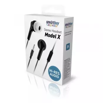 Проводная гарнитура SmartBuy Model X, Jack 3.5 мм., черный (SBH-011-X)