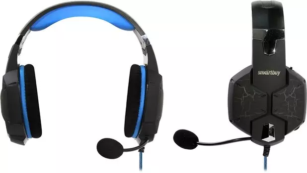 Проводная гарнитура SmartBuy RUSH TAIPAN, USB, черный/синий