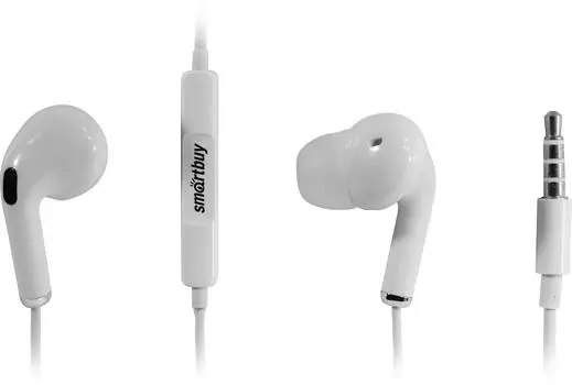 Проводная гарнитура SmartBuy SBH-399, jack 3.5 mm, белый (364967)