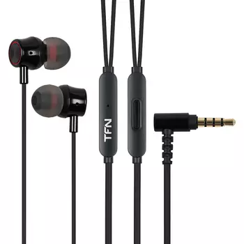 Проводная гарнитура TFN MC519, Jack 3.5 мм., черный (MC519BK)