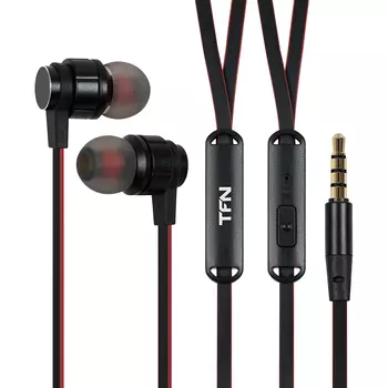 Проводная гарнитура TFN MC521, Jack 3.5 мм., черный (TFN-HS-MC521BK)