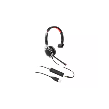 Проводная гарнитура VT x208, моно, USB, 2 м, черный