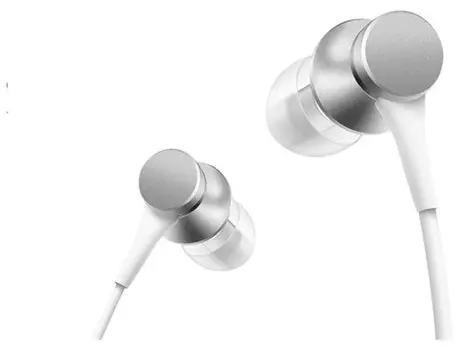 Проводная гарнитура Xiaomi Mi In-Ear Headfones Basic Silver, Jack 3.5mm, серебристый (ZBW4355TY)
