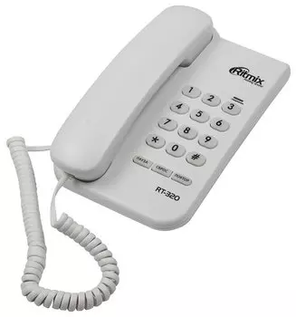 Проводной телефон Ritmix RT-320, белый (15118348)
