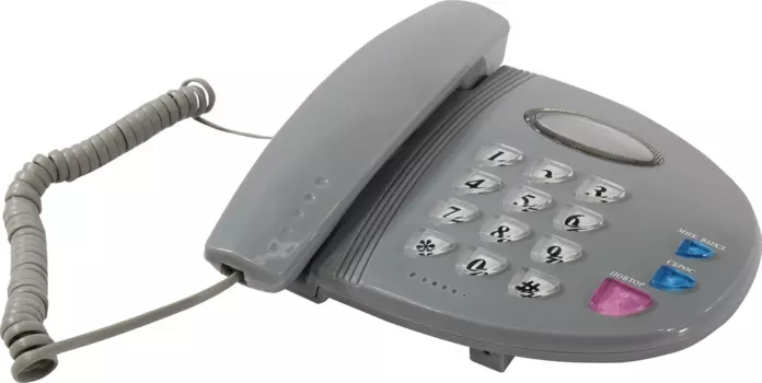 Проводной телефон ВЕКТОР 207/01, серый