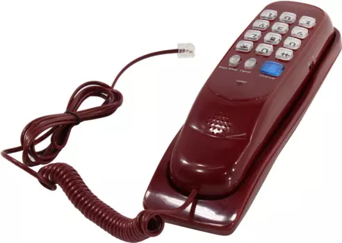 Проводной телефон ВЕКТОР 256/03, бордовый