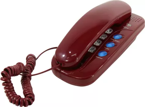 Проводной телефон ВЕКТОР 286/01, бордовый