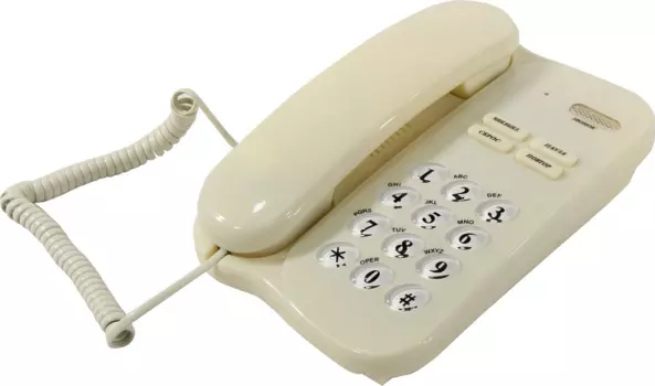 Проводной телефон ВЕКТОР 545/01, бежевый