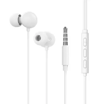 Проводные наушники Borofone BM45 Sound wave, jack 3.5 mm, белый (6931474720948)