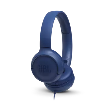 Проводные наушники JBL Tune 500, jack 3.5 мм, голубой (JBLT500BLU)