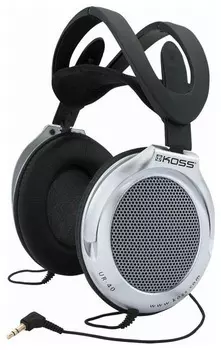 Проводные наушники Koss UR40, jack 3.5 мм, черный/серебристый (10101534)