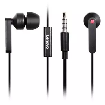 Проводные наушники Lenovo In-Ear Headphones, черный (4XD0J65079)