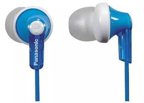 Проводные наушники Panasonic RP-HJE118, jack 3.5 мм, белый/голубой (RP-HJE118GUA)