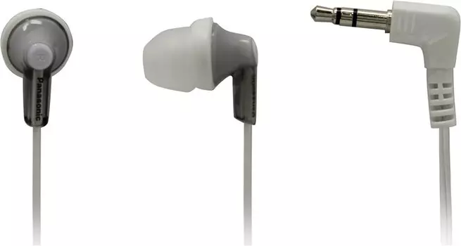 Проводные наушники Panasonic RP-HJE118, jack 3.5 мм, белый/прозрачный (RP-HJE118GUS)