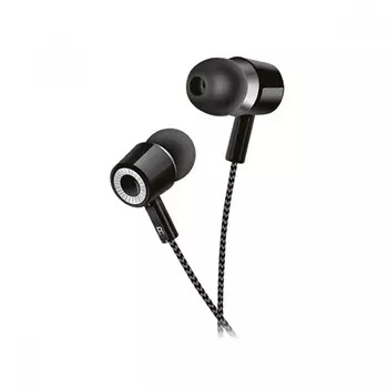 Проводные наушники Perfeo MILD, jack 3.5 мм, черный/серый (PF_A4482)