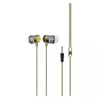 Проводные наушники Red Line E04, Jack 3.5mm, золотистый (УТ000033864)