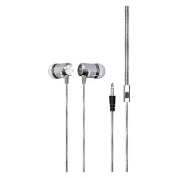 Проводные наушники Red Line E04, Jack 3.5mm, серебристый (УТ000033862)