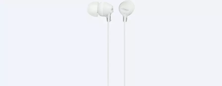 Проводные наушники Sony MDR-EX15AP, jack 3.5 мм, белый (MDR-EX15APWZE)