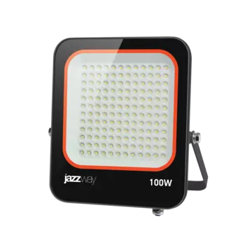 Прожектор светодиодный Jazzway, 100Вт, 9000лм, 6500K, Ra:80, IP65, черный (5039759)