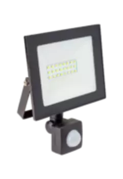 Прожектор светодиодный КОСМОС, 20Вт, 1600лм, 6500K, Ra:80, IP65, датчик движения, черный (K_PR5_LED_20S)