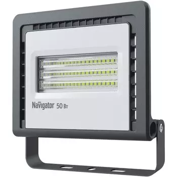 Прожектор светодиодный Navigator NFL-01-50-6.5K-LED, 50Вт, 4100лм, 6500K, IP65, черный (21832)