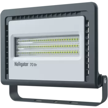 Прожектор светодиодный Navigator NFL-01-70-4K-LED, 70Вт, 5950лм, 4000K, Ra:80, IP65, черный (14147)