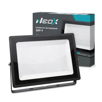 Прожектор светодиодный Neox ДДО-8, 300Вт, 31500лм, 6500K, IP65, серый (4690612038186)