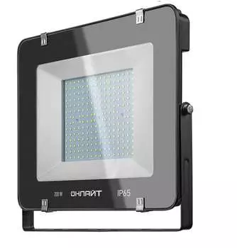 Прожектор светодиодный ОНЛАЙТ 14345 OFL, 200Вт, 18000лм, 6500K, IP65, черный (22745)